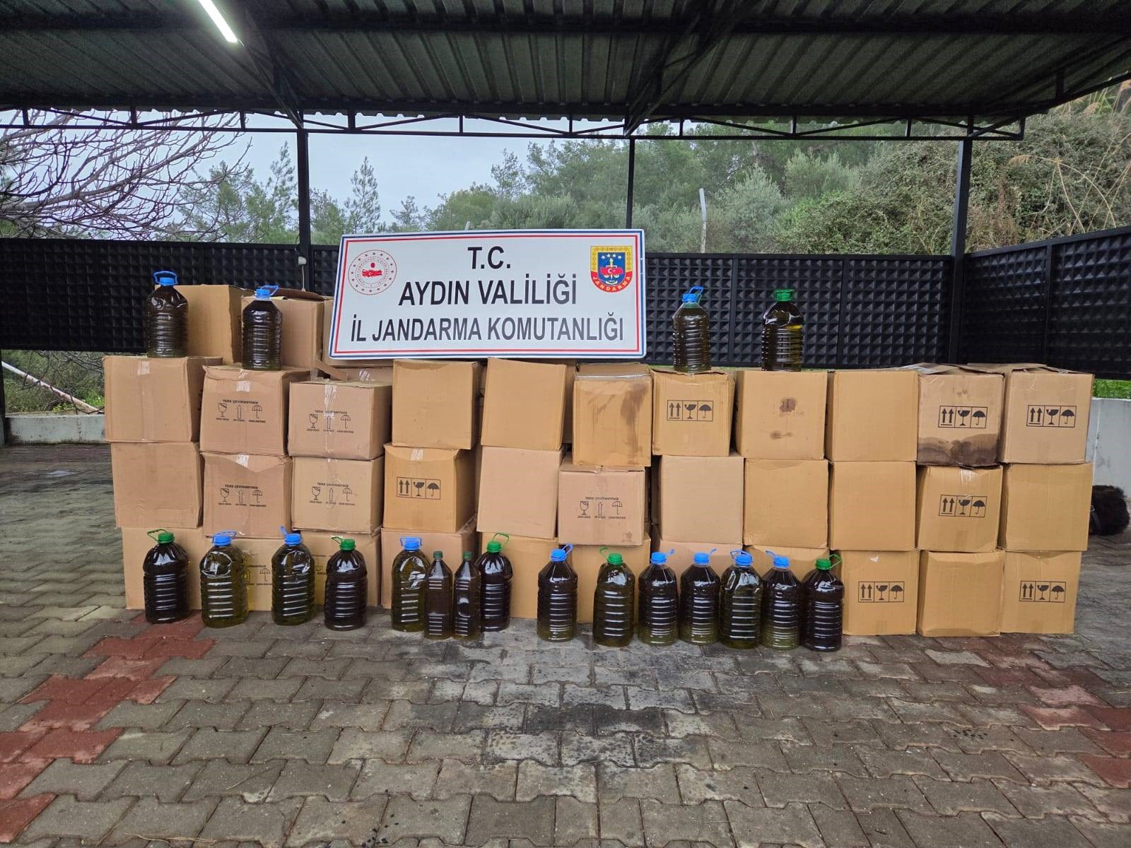 Tağşiş zeytinyağı operasyonu: 2 bin 932 litre zeytinyağı ele geçirildi